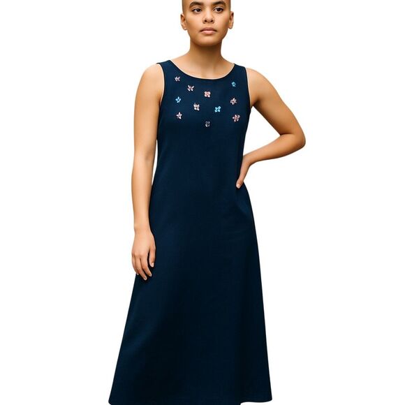 Teddi Embroidered Maxi Dress size L/XL - Picture 1 of 8